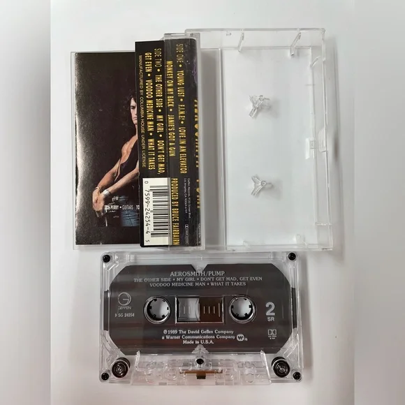 Aerosmith Pump Audio Cassette Tape Geffen 1989 Great Condition Vintage - Picture 4 of 4